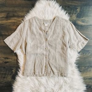 Eileen Fisher 100% Linen Top